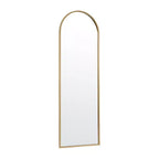 Flash Furniture Mila Arched Metal Framed Wall Mirror for Hallways, Entryways, Dining and Living Rooms
