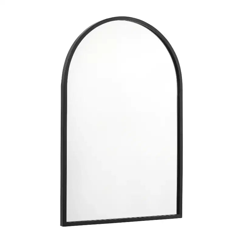 Miroir Mural Arqué en Métal Mila de Flash Furniture pour les Couloirs, les Entrées, les Salles à Manger et les Salons