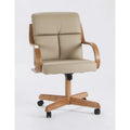 Fauteuil pivotant en cuir reconstitué Frankie de Caster Chair Company
