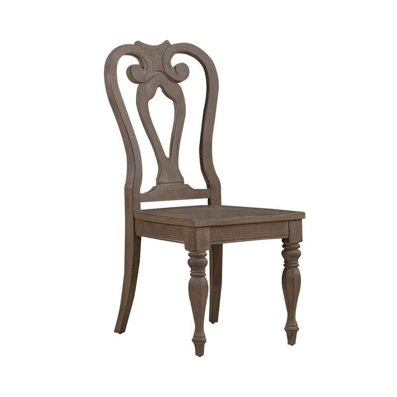 Chaise d'appoint à dossier droit Splat de Magnolia Manor (lot de 2)