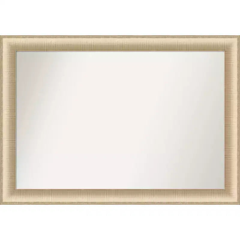 Amanti Art Elegant Brushed Honey Non-Beveled Wall Mirror 28.75 x 40.75 in.