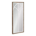 Kate and Laurel Gothard Rectangle MDF Decorative Mirror, 19x47, Rustic Brown