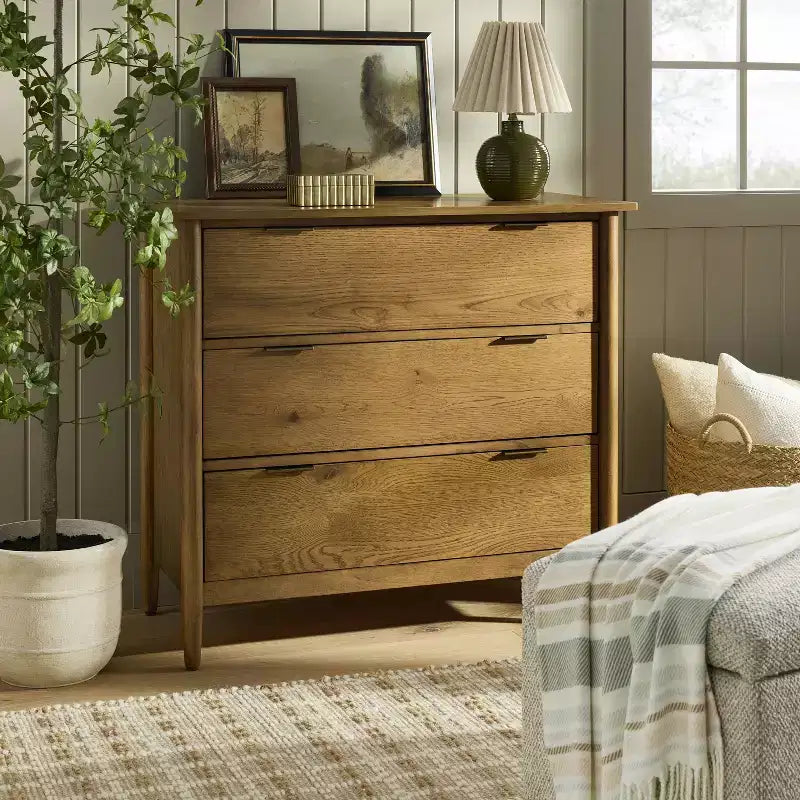 Commode moderne à 3 tiroirs en bois - Hearth & Hand with Magnolia
