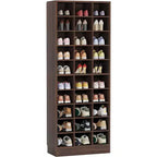 Meuble de rangement pour chaussures Tribesigns 10 niveaux, étagère à chaussures autoportante en bois