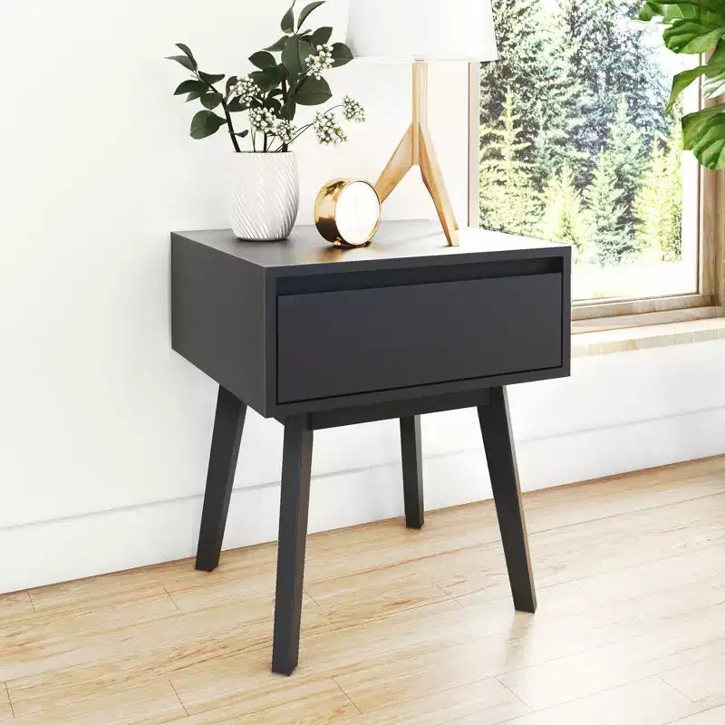Table de chevet scandinave Max & Lily, tables d'appoint de chevet en bois avec tiroir de rangement pour chambre à coucher