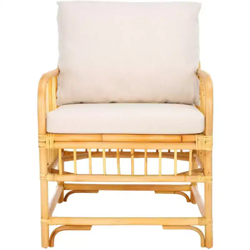 Reiley Accent Chair W/ Cushion - ACH6524 - White/Natural - Safavieh