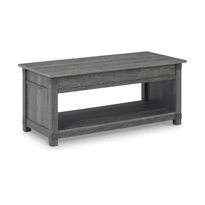 Signature Design by Ashley Casual Freedan Lift-Top Coffee Table Grayish Brown