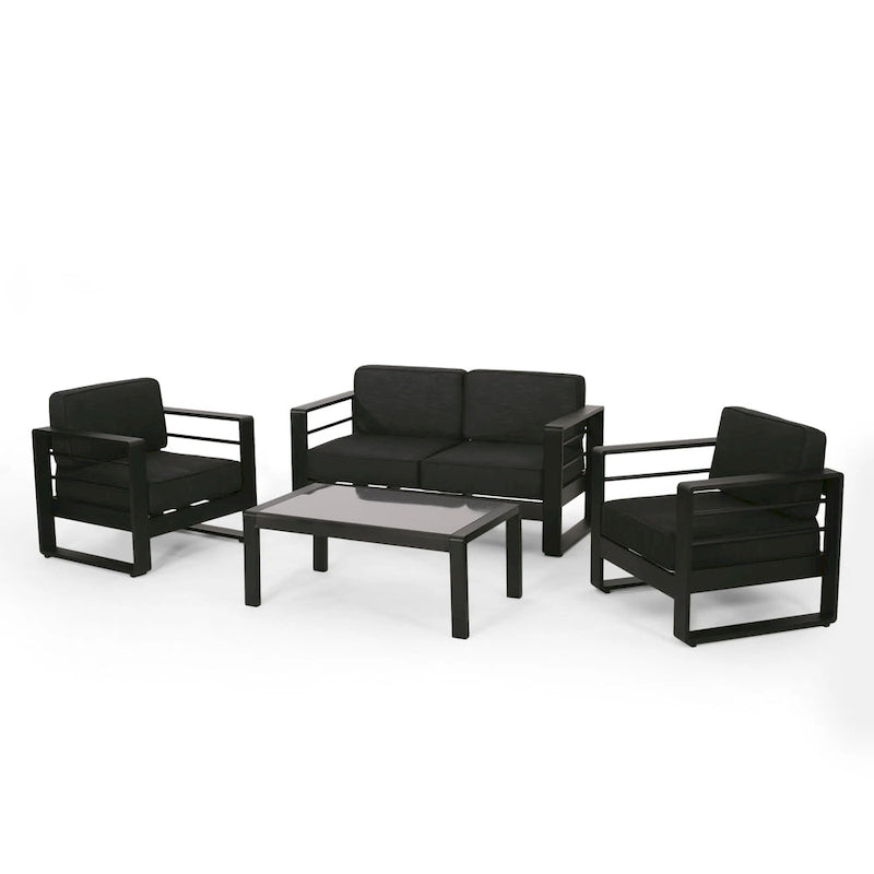 Ensemble de conversation en aluminium Maya Bay de Christopher Knight Home