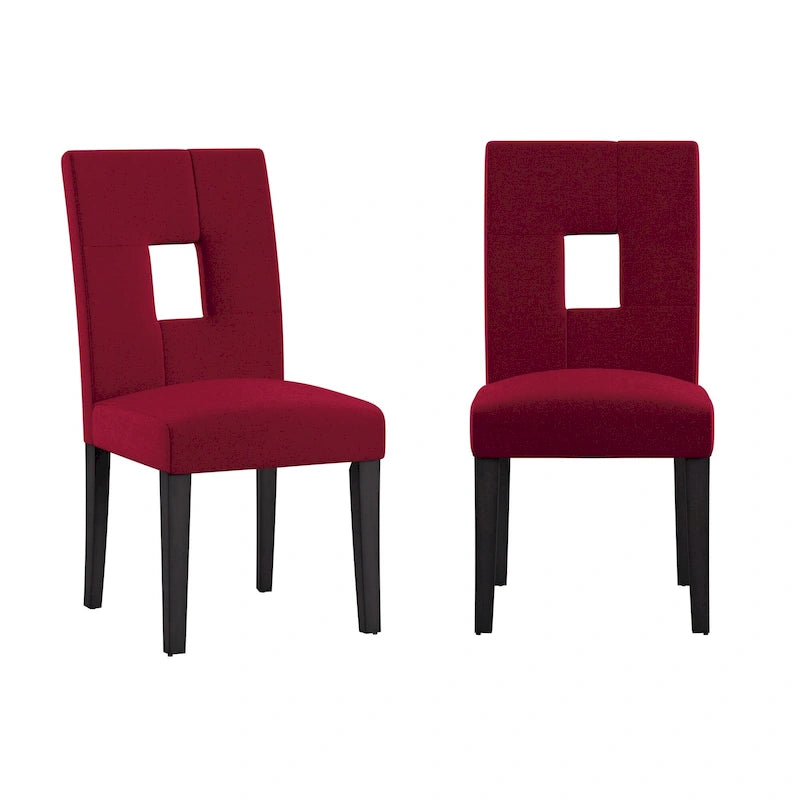 Chaises de salle à manger avec dossier ajouré (lot de 2) - Chaise de salle à manger