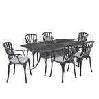 Ensemble repas 7 pièces Grenada avec coussins par homestyles