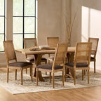 Ensemble de salle à manger Pampas en bois et rotin par Christopher Knight Home