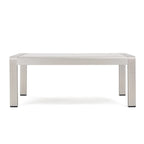 Ensemble de canapé d'angle en aluminium en forme de U à 11 places avec table pour extérieur Cape Coral de Christopher Knight Home