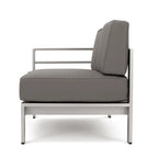 Ensemble de canapé d'angle en aluminium en forme de U à 11 places avec table pour extérieur Cape Coral de Christopher Knight Home