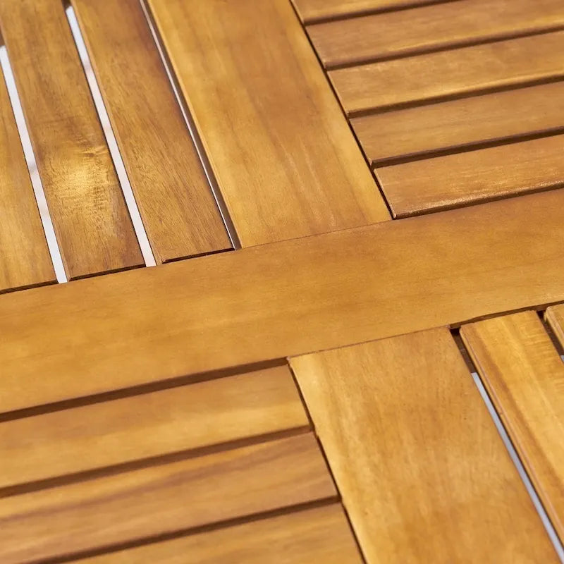 Ensemble de salle à manger d'extérieur 7 pièces Jasper en bois d'acacia et osier par Christopher Knight Home
