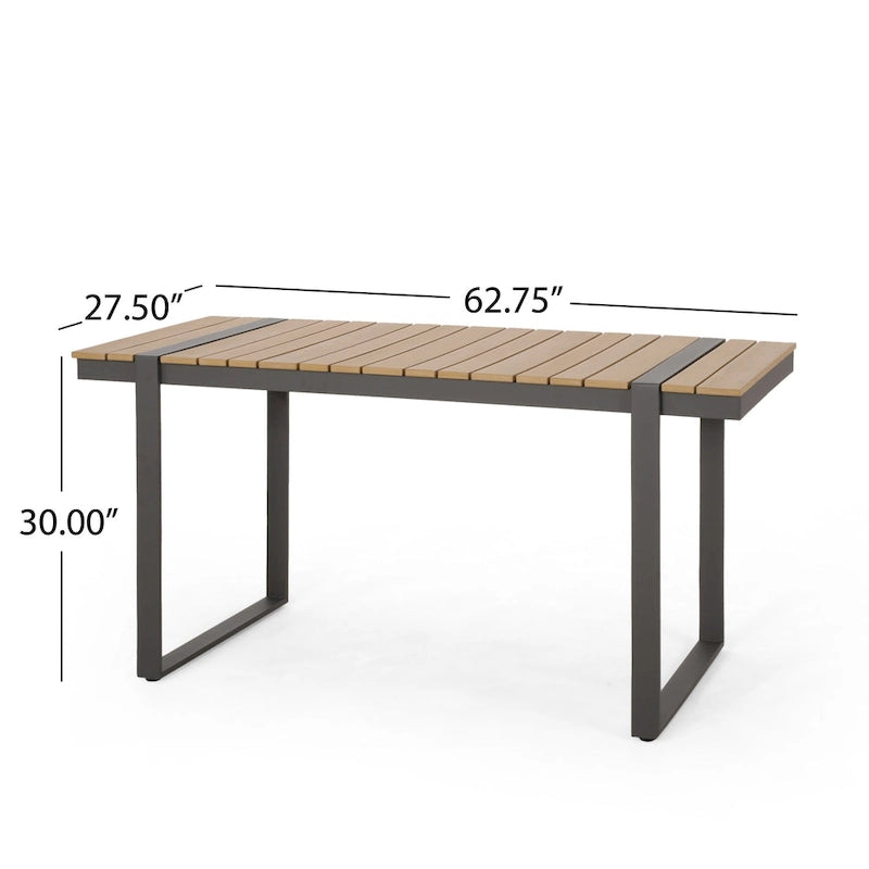 Cibola - Ensemble de salle à manger d'extérieur en aluminium 7 pièces par Christopher Knight Home