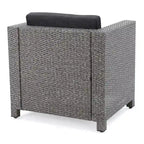Ensemble de sièges d'extérieur 5 pièces en osier Puerta avec coussins par Christopher Knight Home
