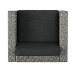Ensemble de sièges d'extérieur 5 pièces en osier Puerta avec coussins par Christopher Knight Home