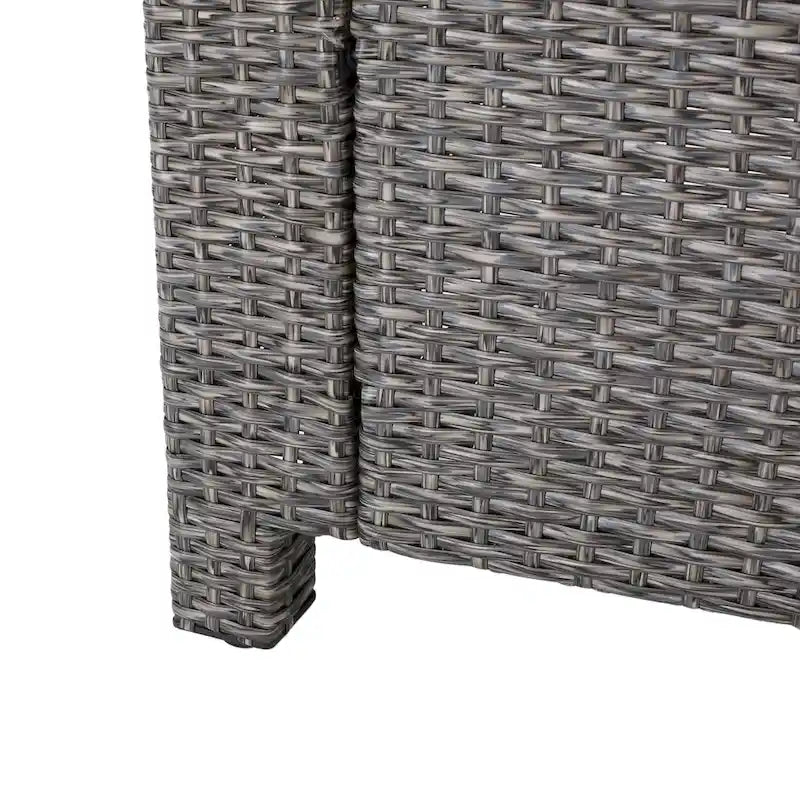 Ensemble de sièges d'extérieur 5 pièces en osier Puerta avec coussins par Christopher Knight Home