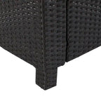 Ensemble de sièges d'extérieur 5 pièces en osier Puerta avec coussins par Christopher Knight Home