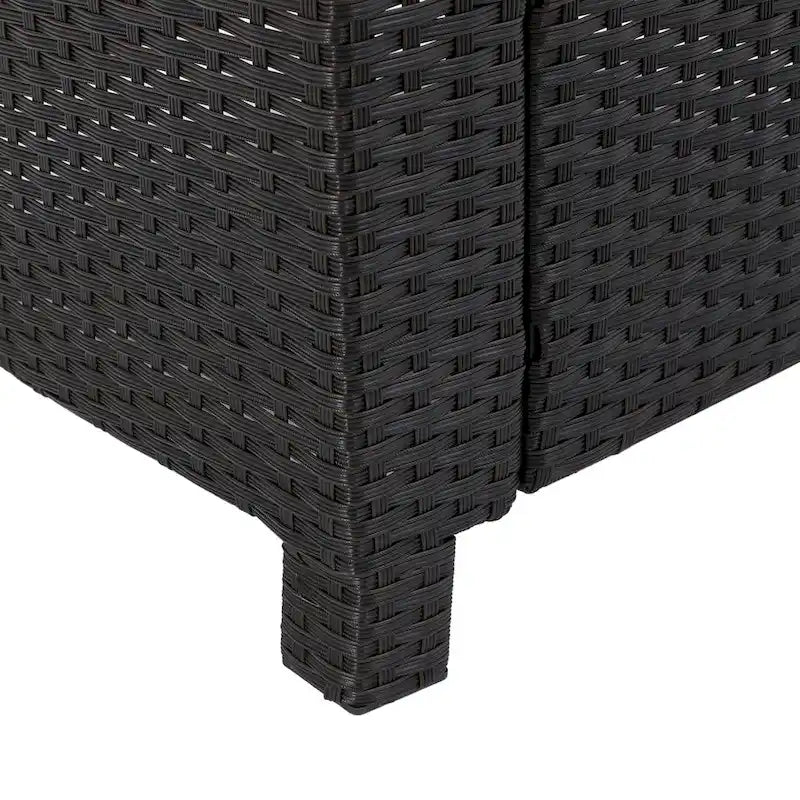 Ensemble de sièges d'extérieur 5 pièces en osier Puerta avec coussins par Christopher Knight Home