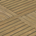 Ensemble de salle à manger 7 pièces d'extérieur en bois d'acacia Shanter avec sièges en résille par Christopher Knight Home