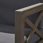 Ensemble de canapé d'angle en bois à 7 places Brava par Christopher Knight Home