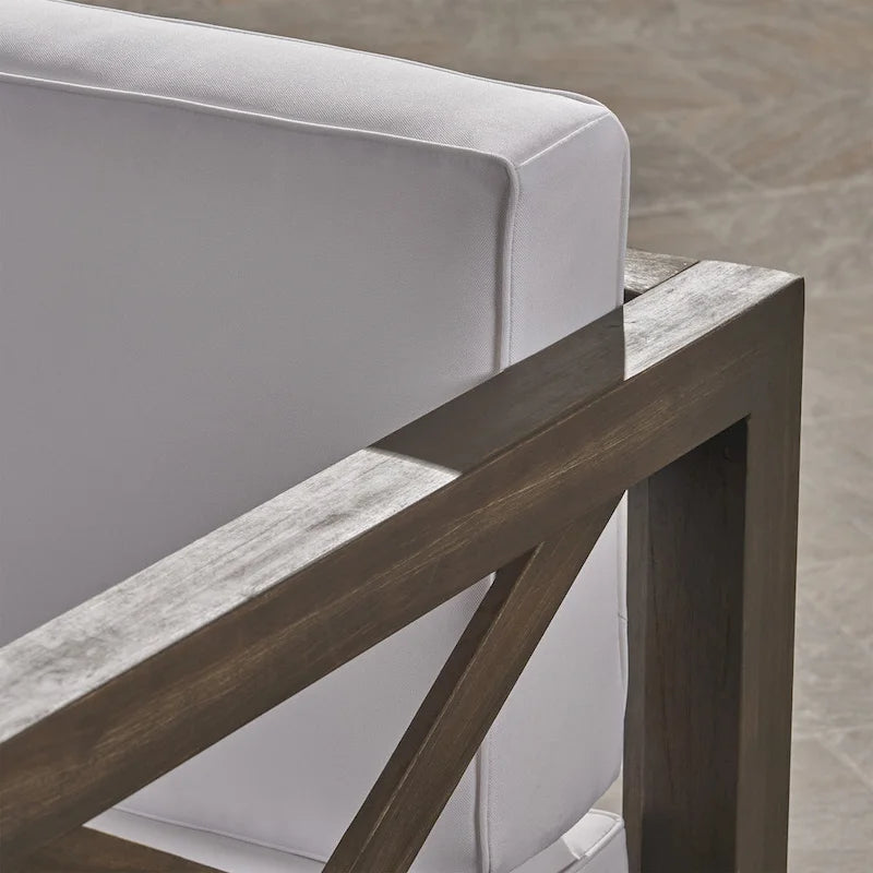 Ensemble de canapé d'angle en bois à 7 places Brava par Christopher Knight Home
