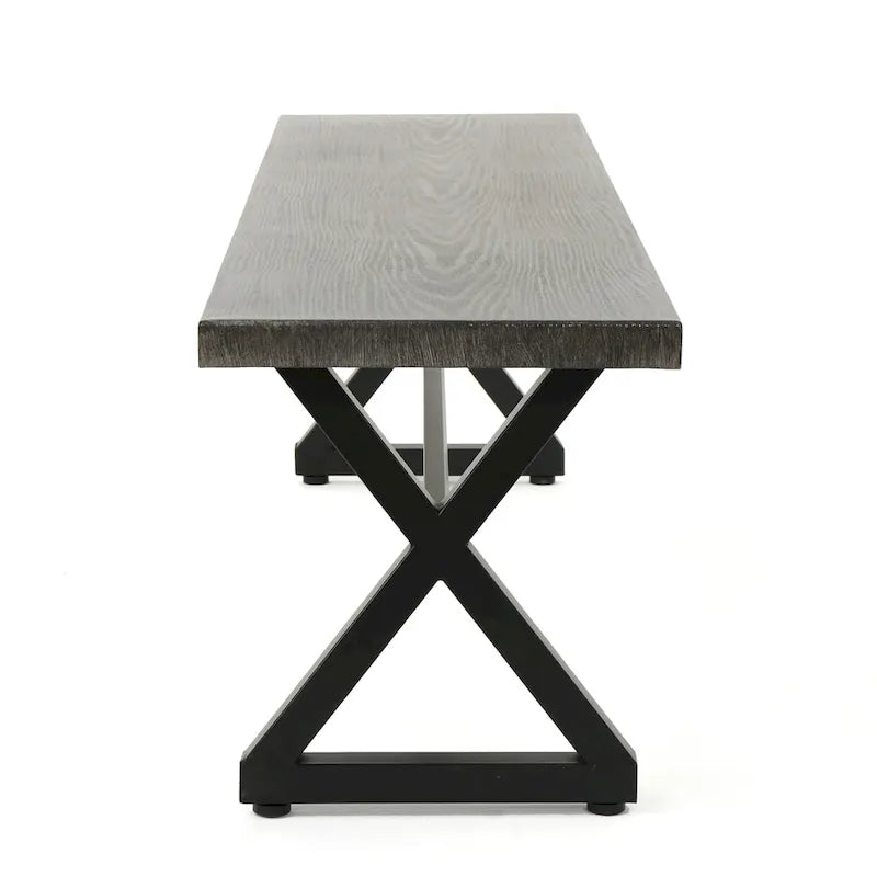 Ensemble de salle à manger rectangulaire 6 places Isola Outdoor en osier et aluminium par Christopher Knight Home