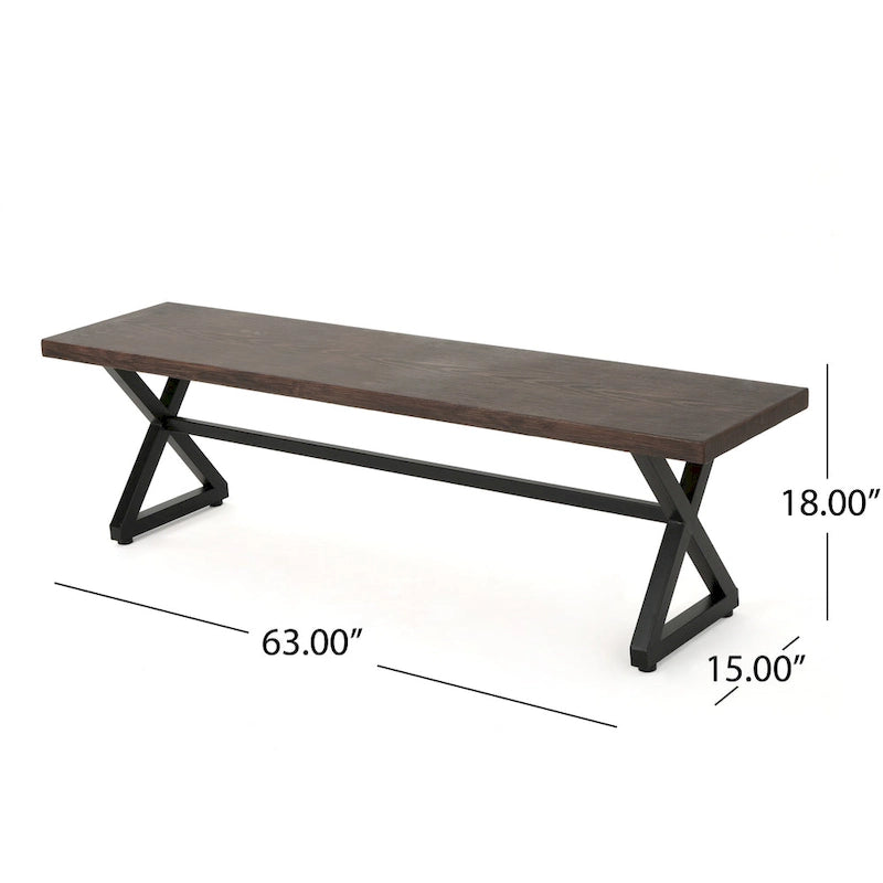 Ensemble de salle à manger rectangulaire 6 places Isola Outdoor en osier et aluminium par Christopher Knight Home