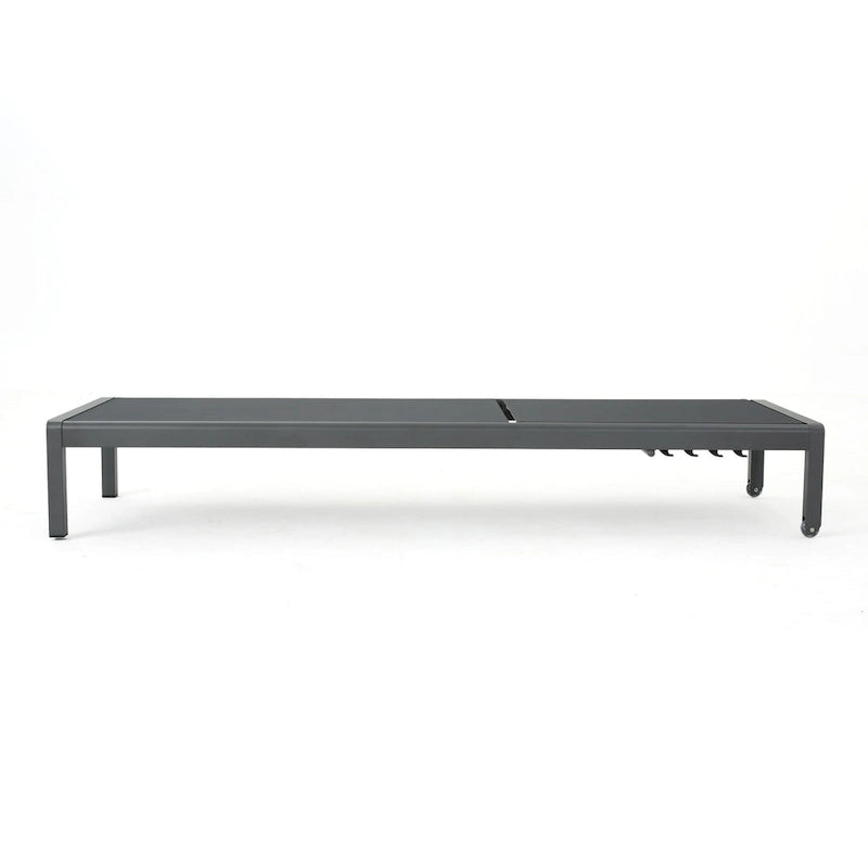 Ensemble de patio 11 pièces Estate en aluminium Cape Coral avec table foyère par Christopher Knight Home