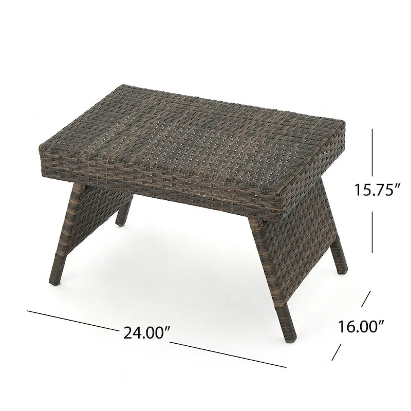 Ensemble de 3 chaises longues réglables d'extérieur Kauai par Christopher Knight Home