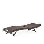 Ensemble de 3 chaises longues réglables d'extérieur Kauai par Christopher Knight Home