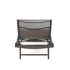 Ensemble de 3 chaises longues réglables d'extérieur Kauai par Christopher Knight Home