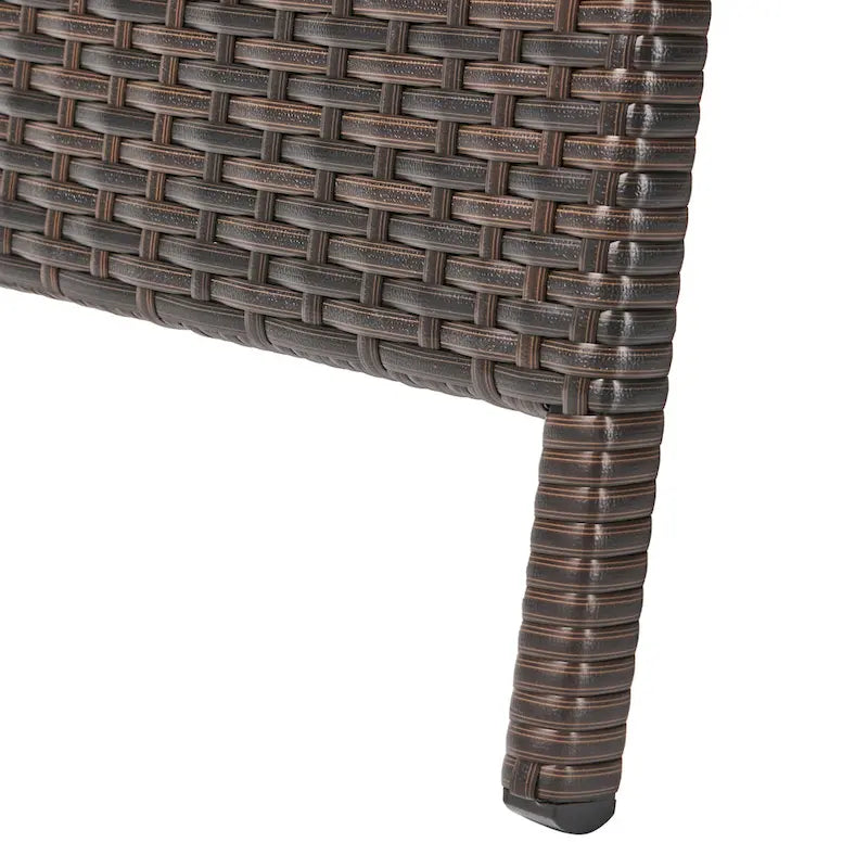 Ensemble de 3 chaises longues réglables d'extérieur Kauai par Christopher Knight Home