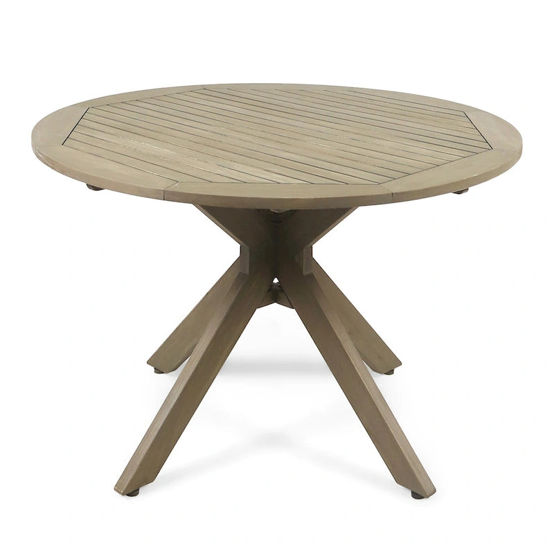 Ensemble de salle à manger d'extérieur 5 pièces en osier/bois d'acacia Cedros par Christopher Knight Home