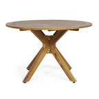 Ensemble de salle à manger d'extérieur 5 pièces en osier/bois d'acacia Cedros par Christopher Knight Home