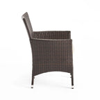 Ensemble de salle à manger d'extérieur 5 pièces en osier/bois d'acacia Cedros par Christopher Knight Home