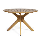 Ensemble de salle à manger d'extérieur 5 pièces en osier/bois d'acacia Cedros par Christopher Knight Home