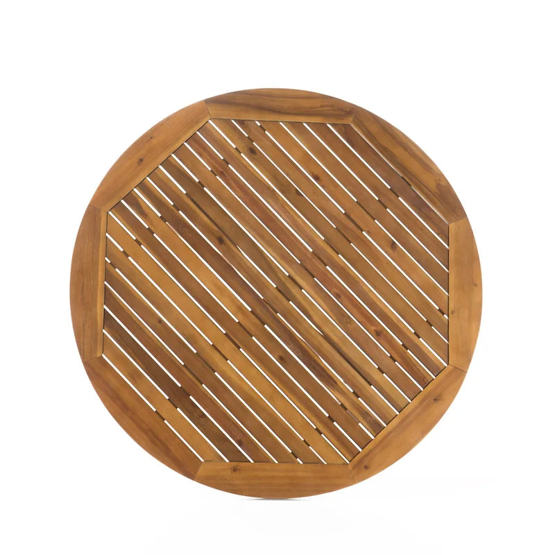 Ensemble de salle à manger d'extérieur 5 pièces en osier/bois d'acacia Cedros par Christopher Knight Home