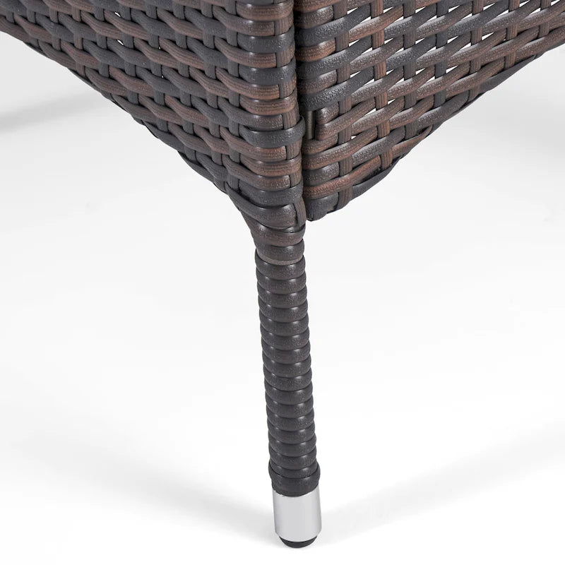 Ensemble de salle à manger d'extérieur 5 pièces en osier/bois d'acacia Cedros par Christopher Knight Home