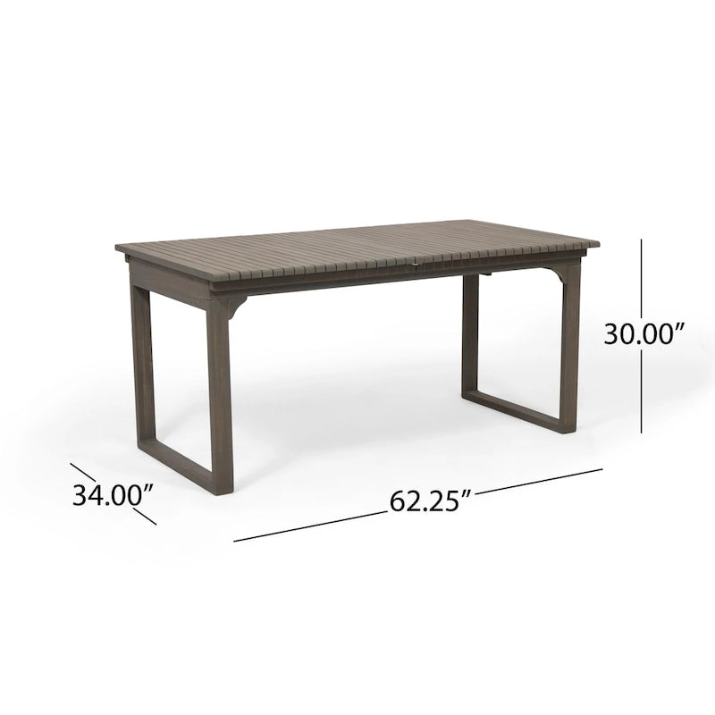 Belasera Acacia Wood 9-piece Expandable Table Outdoor Dining Set by Christopher Knight Home