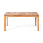 Ensemble de salle à manger extensible Davenport de 9 pièces en bois et osier par Christopher Knight Home