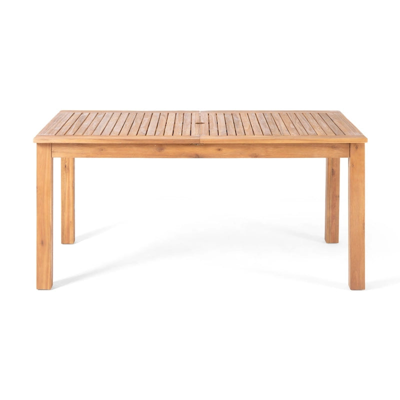 Ensemble de salle à manger extensible Davenport de 9 pièces en bois et osier par Christopher Knight Home