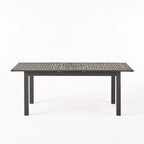 Ensemble de salle à manger extensible Davenport de 9 pièces en bois et osier par Christopher Knight Home
