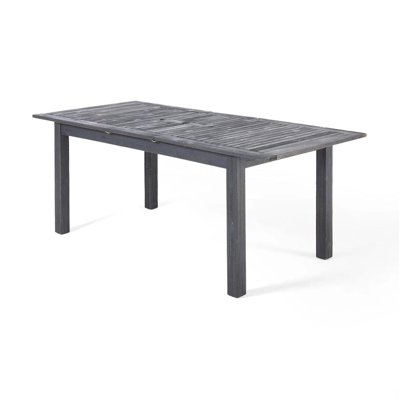 Ensemble de salle à manger extensible Davenport de 9 pièces en bois et osier par Christopher Knight Home