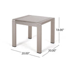 Ensemble de conversation en aluminium 5 places d'extérieur Cape Coral avec 2 tables d'appoint par Christopher Knight Home