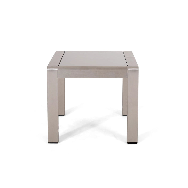 Ensemble de conversation en aluminium 5 places d'extérieur Cape Coral avec 2 tables d'appoint par Christopher Knight Home