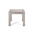 Ensemble de conversation en aluminium 5 places d'extérieur Cape Coral avec 2 tables d'appoint par Christopher Knight Home