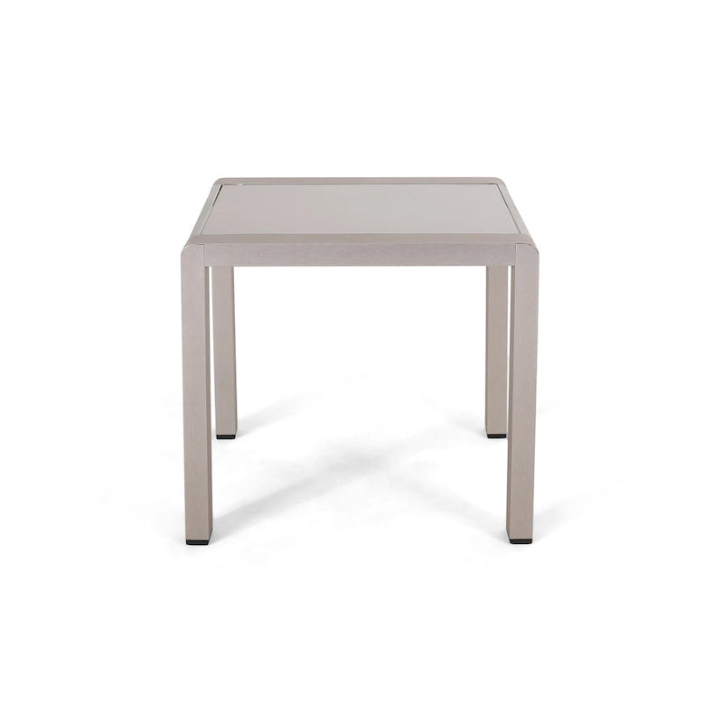 Ensemble de conversation en aluminium 5 places d'extérieur Cape Coral avec 2 tables d'appoint par Christopher Knight Home