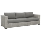 Bogra Rattan Outdoor Wicker Sofa, Gray